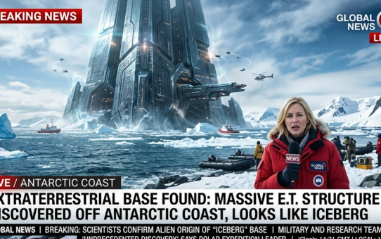 They discover an extraterrestrial base in the shape of an iceberg near the Antarctica coast