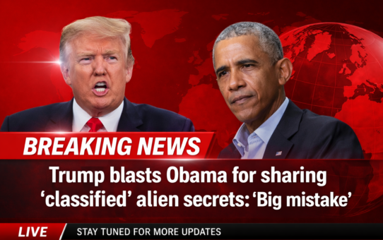 Trump blasts Obama for sharing 'classified' alien secrets: 'Big mistake'