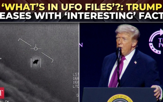 Trump announces Pentagon UFO review 'found many interesting documents'